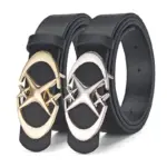 Punk-Gürtel mit Kreuz-Stern-Schnalle – Gothic Unisex Style – Bild 2