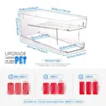 2 stöckiger Getränke Rollorganizer für Kühlschrank – Automatischer Dosierspender – Bild 2