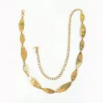 Western-Ketten-Gürtel – Gold/Silber Blatt-Design für Damen – Bild 5