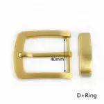 Messing-Gürtelschnalle 40mm – Blumenmuster für Leder & Taschen – Bild 14