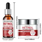 Retinol Pflegeset – Anti-Aging Creme & Serum mit Collagen – Bild 7