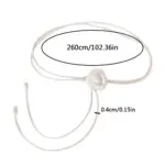 Kamelien-Blumen-Gürtel – Romantischer Taillenschmuck aus Lederband – Bild 6