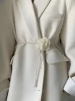 Perlen-Kamelien-Gürtel – Eleganter Taillenschmuck für Damen – Bild 4