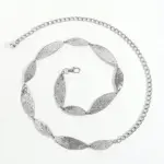 Western-Ketten-Gürtel – Gold/Silber Blatt-Design für Damen – Bild 6