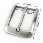 Edler Gürtelschnallen-Deko – 40mm Stahl-Buckle für Herren – Bild 7