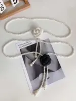 Perlen-Kamelien-Gürtel – Eleganter Taillenschmuck für Damen – Bild 3