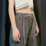 Frauen Ketten-Gürtel – Adjustierbarer Metall-Hüftschmuck – Bild 2