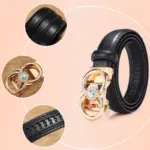 Luxus-Damen-Gürtel – Candy-Farben mit Automatik-Schnalle – Bild 2