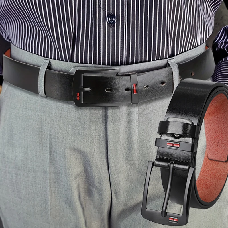 S5025676536a049c6831cc863ec986487E.webp Luxus-Herren-Gürtel – Edles Design mit Metall-Schnalle – Bild 1