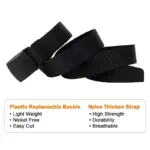 Tactical Nylon-Gürtel mit Magnetverschluss – Unisex Outdoor (Bis 170cm) – Bild 4