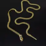 Schlangen-Gürtel – Edgy Metall-Gürtel mit Schlangen-Buckle – Bild 5