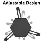 6/12Pcs Cup Holder Adjustable Stackable Coffee Mug Organizer Space Saver Kitchen Cupboard Drinkware Cup Storage Rack – Bild 5