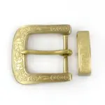 Messing-Gürtelschnalle 40mm – Blumenmuster für Leder & Taschen – Bild 7