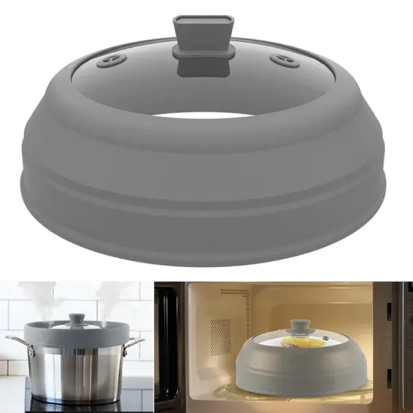 Silicone Spritzschutz für Mikrowelle – BPA-frei & hitzebeständig