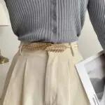 Blatt-Ketten-Gürtel – Elastischer Taillenschmuck für Damen – Bild 2