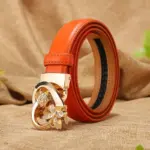 Luxus-Damen-Gürtel – Candy-Farben mit Automatik-Schnalle – Bild 4