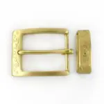 Messing-Gürtelschnalle 40mm – Blumenmuster für Leder & Taschen – Bild 12