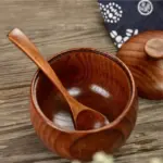 Holz-Gewürzdose mit Deckel – Vintage Salz- & Gewürzbehälter – Bild 4