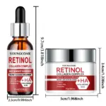 Retinol Pflegeset – Anti-Aging Creme & Serum mit Collagen – Bild 8