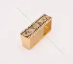 Western Gürtelschnalle – Goldene Blumen-Gravur für Cowboy-Style – Bild 4