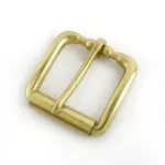 Massiv-Messing Gürtelschnalle 40mm - Klassiker für Herren-Gürtel – Bild 8