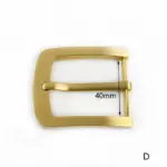 Messing-Gürtelschnalle 40mm – Blumenmuster für Leder & Taschen – Bild 11