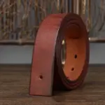 Echtleder-Gürtel für Herren – Dickes Rindsleder (100-125cm, 3.8cm) – Bild 9