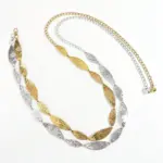 Western-Ketten-Gürtel – Gold/Silber Blatt-Design für Damen – Bild 4