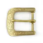 Messing-Gürtelschnalle 40mm – Blumenmuster für Leder & Taschen – Bild 9