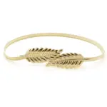 Blatt-Ketten-Gürtel – Elastischer Taillenschmuck für Damen – Bild 3