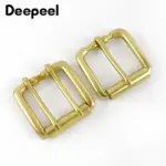 Massiv-Messing Gürtelschnalle 40mm - Klassiker für Herren-Gürtel – Bild 2