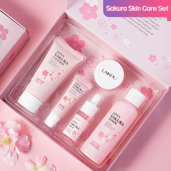 🌸 Sakura Luxury Pflegeset – Komplette Hautpflege-Routine in einer Box 🌸