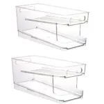 2 stöckiger Getränke Rollorganizer für Kühlschrank – Automatischer Dosierspender – Bild 7