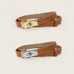 Koreanischer Slim-Gürtel – Schicker Damen-Gürtel mit Gold-Schnalle – Bild 3