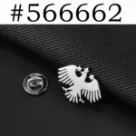 Syrien-Adler Flaggen-Brosche aus Edelstahl – Unisex – Bild 5
