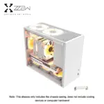 ZZAW C2/C2P – mATX/ITX Mini-Tower aus Aluminium, Glas-Seite, 240-mm-Support – Bild 8