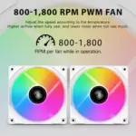 Aigo 240 mm White AIO – RGB, leise, LGA1700/AM4 – Bild 6