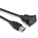 USB 3.0 + AUX Einbau-Verlängerung 1 m (wasserdichtes Kabel) – Bild 9
