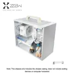 ZZAW C2/C2P – mATX/ITX Mini-Tower aus Aluminium, Glas-Seite, 240-mm-Support – Bild 10