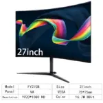 27″ Curved Monitor FHD 75Hz – 2 ms, VA, Adaptive Sync – Bild 7
