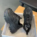 Damen Chunky-Plateau Sneaker – Mesh & Leder-Optik, wasserabweisend, 3–5 cm