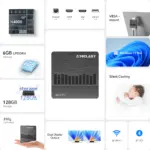 Teclast N10 Mini-PC – Intel N4000, 6 GB RAM, 128 GB + M.2-SSD-Erweiterung – Bild 2