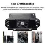 Thermalright HR10 2280 PRO BLACK – M.2 SSD-Kühler mit PWM-Lüfter – Bild 4