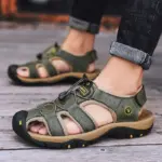 Sommer Herren-Sandalen – Atmungsaktiv, Römischer Look, rutschfest – Bild 3
