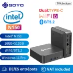 SOYO M4 Pro Mini-PC – Intel N150, 16 GB, 512 GB, Wi-Fi 6