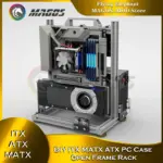 Open-Frame Gaming-Chassis – ATX/mATX/ITX, Aluminium, Vertical-GPU-Option