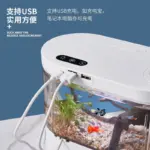 USB Mini-Desktop-Aquarium 1,8 L – LED, Pumpe & Filter – Bild 4