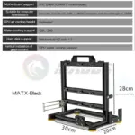 Open-Frame Gaming-Chassis – ATX/mATX/ITX, Aluminium, Vertical-GPU-Option – Bild 11