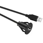 USB 3.0 + AUX Einbau-Verlängerung 1 m (wasserdichtes Kabel) – Bild 8