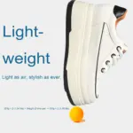 Damen Plateau-Sneaker 9 cm – Echtleder (Velours), vulkanisierte Sohle – Bild 5